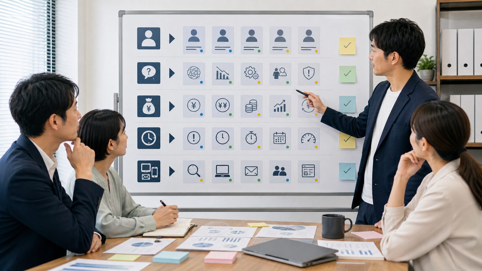 中小企業が獲得したいリード像を整理するイメージ