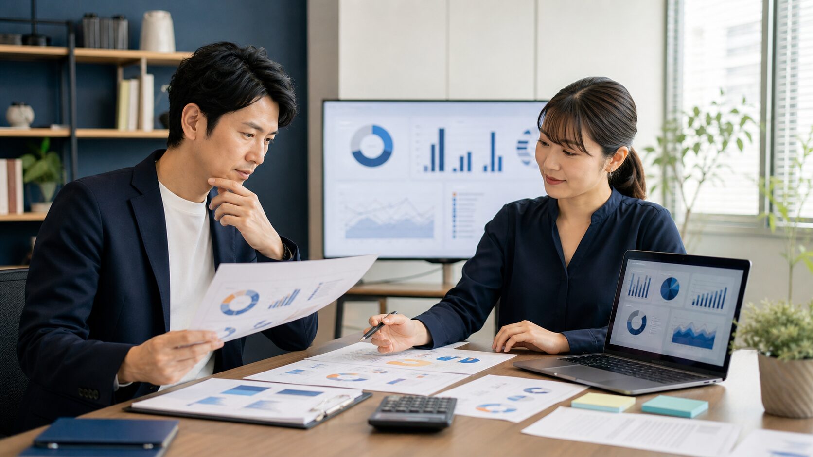 Web集客代行の料金内訳と作業範囲を確認する中小企業の経営者と専門家