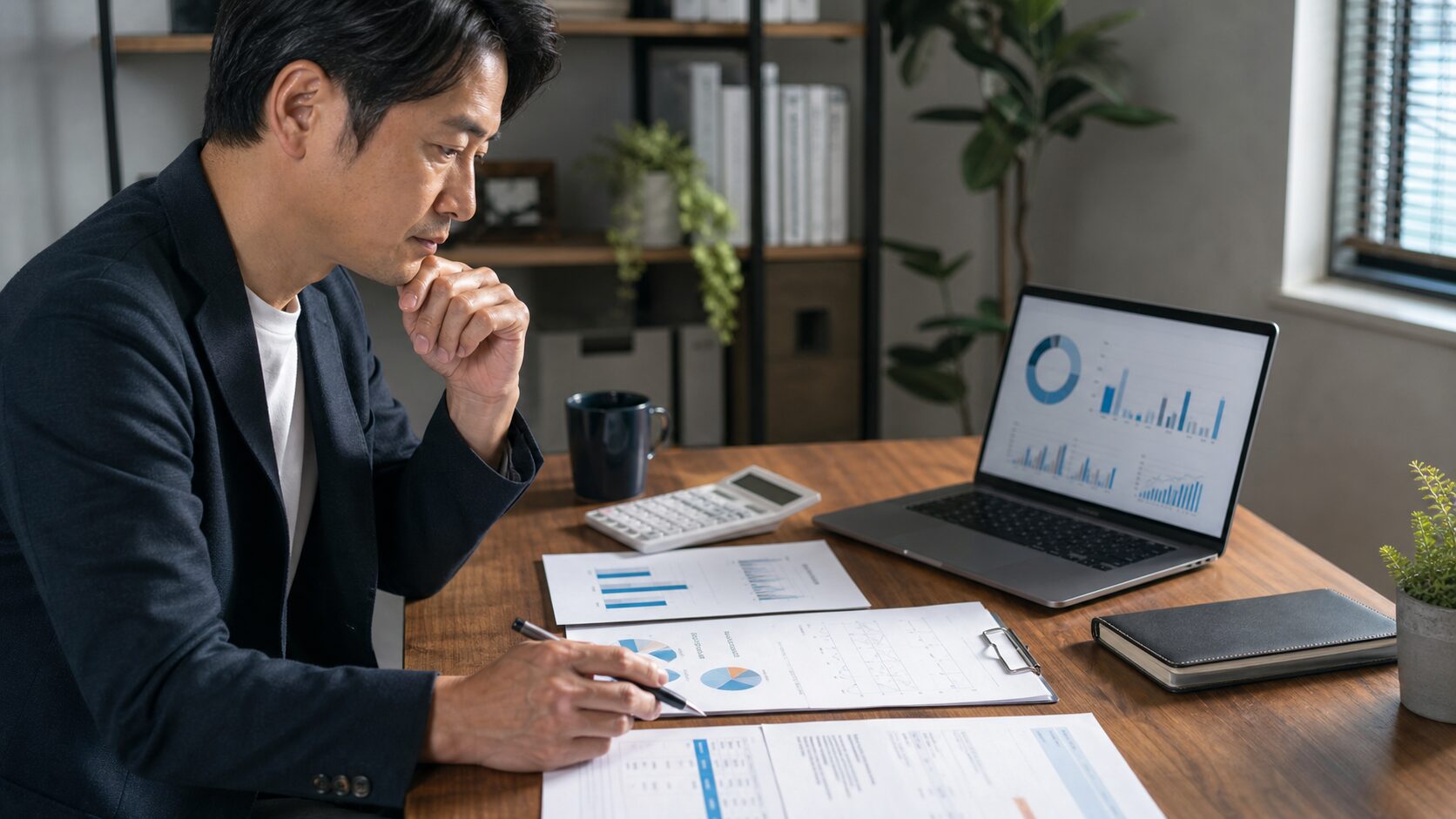 Webコンサルタントの費用内訳と支援範囲を確認する中小企業の経営者と専門家