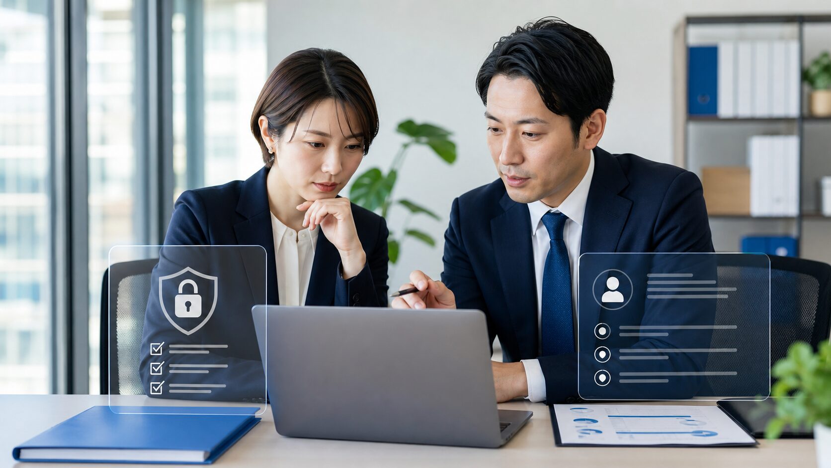 Web広告代理店の乗り換えに必要なアカウント権限と引き継ぎ項目を整理するチームのイメージ